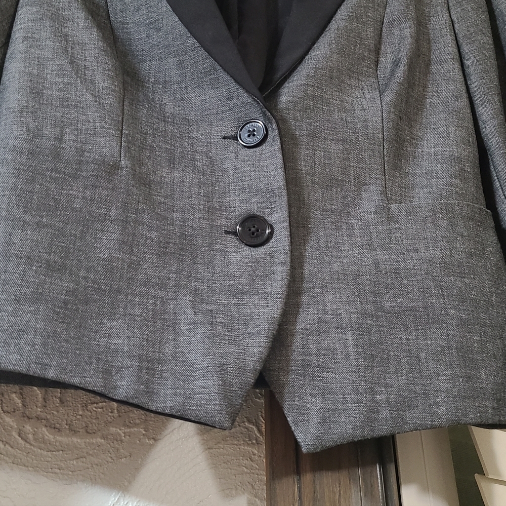 Express women's gray/black single-button fitted b… - image 12